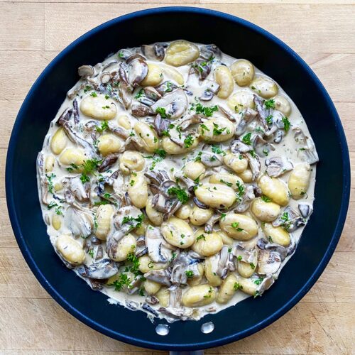 Gnocchis sauce champignons
