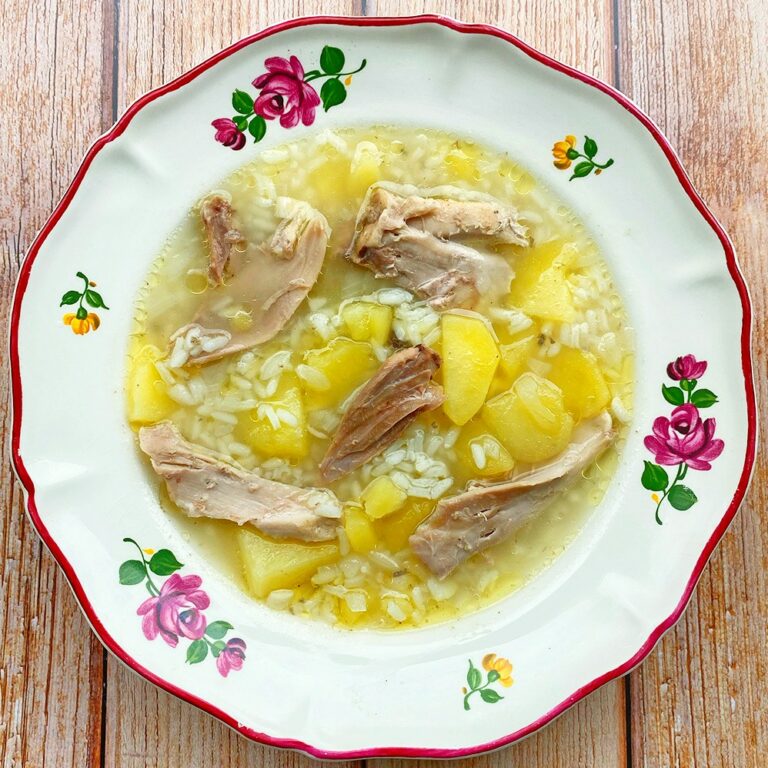 Soupe de riz au poulet