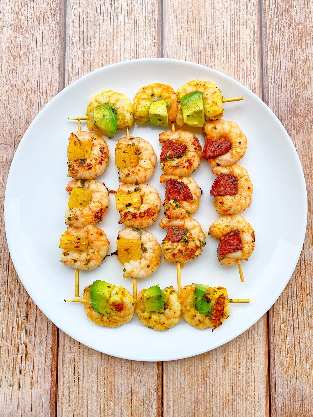 Brochettes De Crevettes - 3 Idées Recettes (chorizo, Avocat, Ananas ...